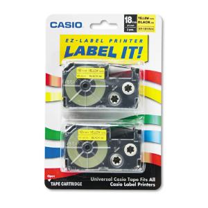 Casio tape cassettes yellow