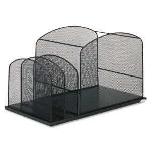 Safco® Onyx™ Mesh Desktop Hanging File With Two Upright Sections
