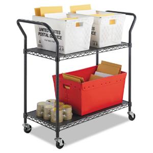 Safco® Two-Shelf Wire Utility Cart