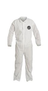 DuPont ProShield 10 Coveralls with Laydown Collar and Open Wrists White