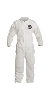 DuPont ProShield 10 Coveralls with Laydown Collar and Elastic Wrists White