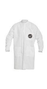 DuPont Proshield 10 Lab Coats with Knit Collar and Cuffs White
