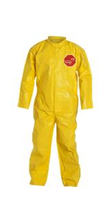 DuPont Tychem 2000 Coveralls with Laydown Collar and Open Wrists and Ankles Bound Seams