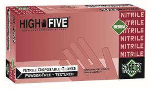 High Five General Purpose Nitrile Gloves Powder-Free Blue 5.0 mil Microflex