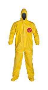 DuPont Tychem 2000 Coveralls with Standard Hood and Attached Socks Taped Seams