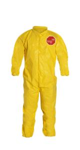 DuPont Tychem 2000 Coveralls with Laydown Collar and Elastic Wrists and Ankles Bound Seams