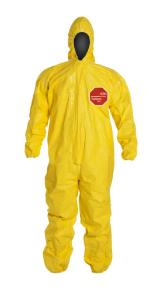 DuPont Tychem 2000 Coveralls with Standard Hood and Elastic Wrists and Ankles Taped Seams