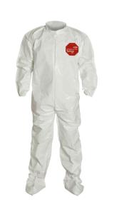 DuPont Tychem 4000 Coveralls with Attached Socks Bound Seams