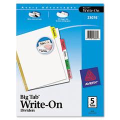 Avery® Big Tab Write-On Dividers with Erasable Laminated Tabs