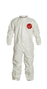 DuPont Tychem 4000 Coveralls with Laydown Collar and Elastic Wrists and Ankles Taped Seams