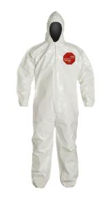 DuPont Tychem 4000 Coveralls with Standard Hood Bound Seams