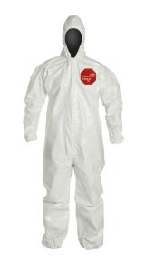 DuPont Tychem 4000 Coveralls with Standard Hood Taped Seams