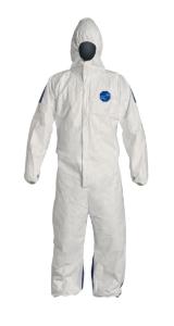 DuPont Tyvek 400 D Coveralls with Respirator Hood Comfort Fit Design Front