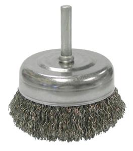 Weiler® Stem-Mounted Crimped Wire Cup Brush, ORS Nasco