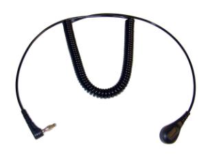 Premium coil cord, right angle plug