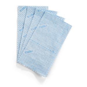 WypAll foodservice cloth - blue cloth angle