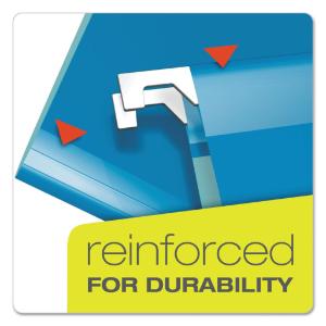 Pendaflex 2 capacity reinforced hanging file folders, kraft, legal, assorted, 25/box
