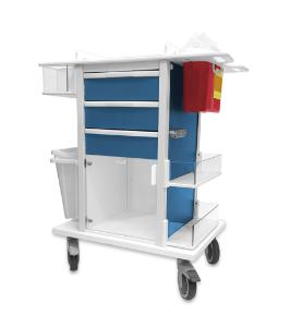Phlebotomy pro mini cart, front view