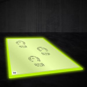 Tacky Traxx Alert!™ High Visibility Tackified Entrance Mat Frame, High-Tech Conversions