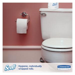 KIMBERLY-CLARK PROFESSIONAL® SCOTT® 100% Recycled Fiber Standard Roll Bathroom Tissue