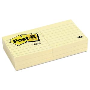 Post-it® Notes Original Pads in Canary Yellow, Essendant