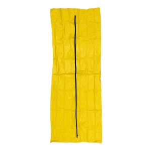 Salam adult body bag, 94 × 36″, 7-9 mil vinyl, center zipper, white