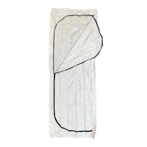 Salam adult body bag, 94 × 36″, 7-9 mil vinyl, envelope zipper, white