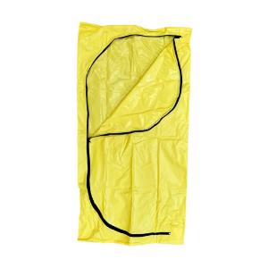 Salam pediatric body bag, 48 × 24″, 7-9 mil vinyl, envelope zipper, yellow