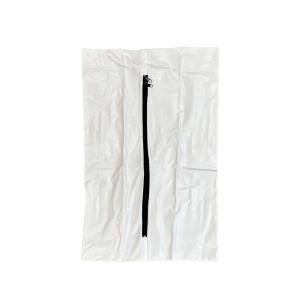 Salam infant body bag, 24 × 12″, 7-9 mil vinyl, center zipper, white