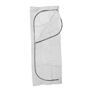Salam adult body bag, 94 × 36″, HDPE tarp, envelope zipper, blue