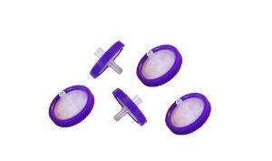 Purple nylon syringe filter, 13 mm