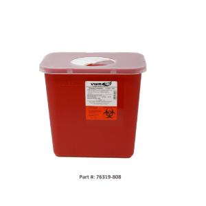 VWR Sharp Container, 2 Gallons Rotor Lid Opening