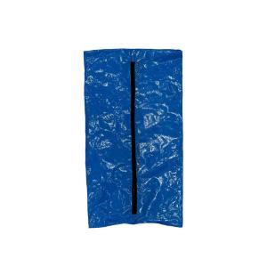 Salam infant body bag, 24 × 12″, HDPE tarp, center zipper, blue, case of 20