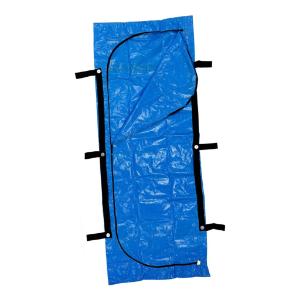 Body bag, SI, adult bag (94 × 36) - 6 handle, HDPE tarp, blue, case of 15