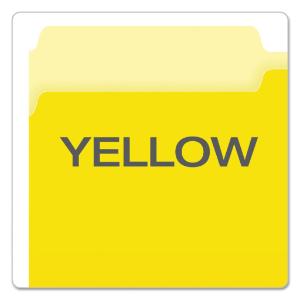 Folder,fil,1/3 cut,lgl,yw^ pendaflex two-tone file folders, 1/3 cut, top tab, legal, yellow/light yellow, 100/box