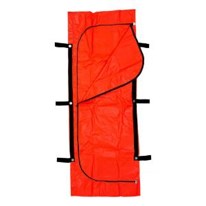 Body bag, SI, adult bag (94 × 36) - 6 handle, HDPE tarp, orange, case of 7