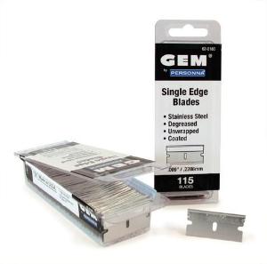 GEM® 3-Facet Stainless Steel Washed Single Edge Blades, Accutec Blades