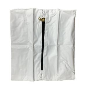 Body bag, APM, premie bag (12 × 12), 8 mil PVC, center zip, white, case of 12