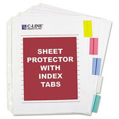 C-Line® Sheet Protector with Index Tabs And Inserts, Essendant