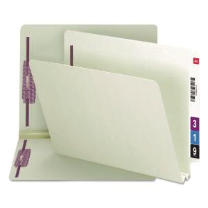 Smead® End Tab Expansion Recycled Pressboard File Folders With SafeSHIELD™ Coated Fasteners