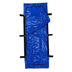 Body bag, APM, adult bag (94 × 36), CF polyethylene, envelope zip, 6 handles, blue, case of 6