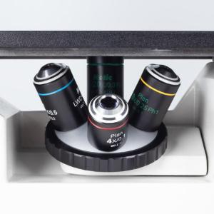 Motic AE2000 binocular inverted microscope LED basic package side