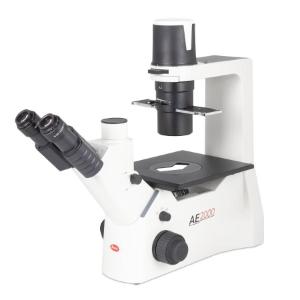 Motic AE2000 trinocular inverted microscope LED basic package front