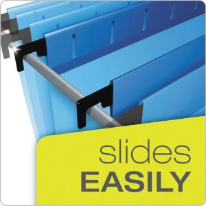 Pendaflex 3 expansion hanging box bottom folders with sides, legal, blue, 25/box