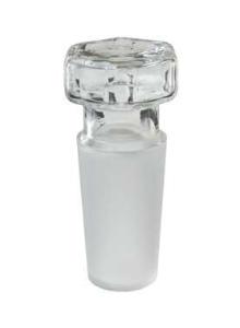 Full Length Hex Head Hollow Glass Stopper, Kimble Chase