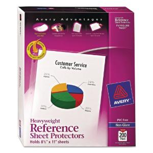 Avery® Non-Glare Finish Sheet Protector, Essendant
