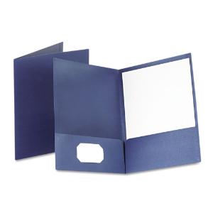 Oxford® Linen Twin-Pocket Portfolio