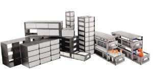 Argos Technologies® PolarSafe™ Stainless Steel Upright Freezer Racks, Cole-Parmer