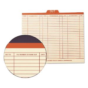 Smead® Manila Top Tab Charge-Out Record Guides