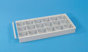 18-Compartment Tray with Sliding Lid